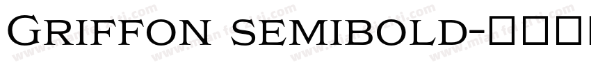 Griffon semibold字体转换